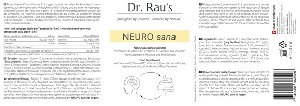 Dr. Rau's Neuro Sana 450ml, A-Nr.: pr_0004 - 02 Dr. Rau's Neuro Sana 450ml, A-Nr.: pr_0004 - 02